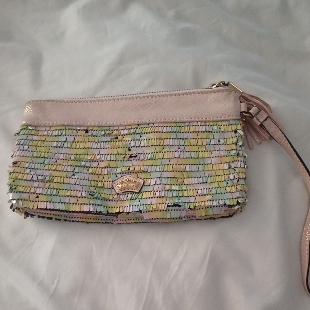 Juicy Couture Pastel Fringe Wristlet